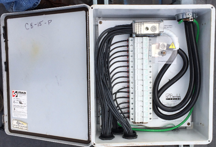 solar powered facility electronics compartment